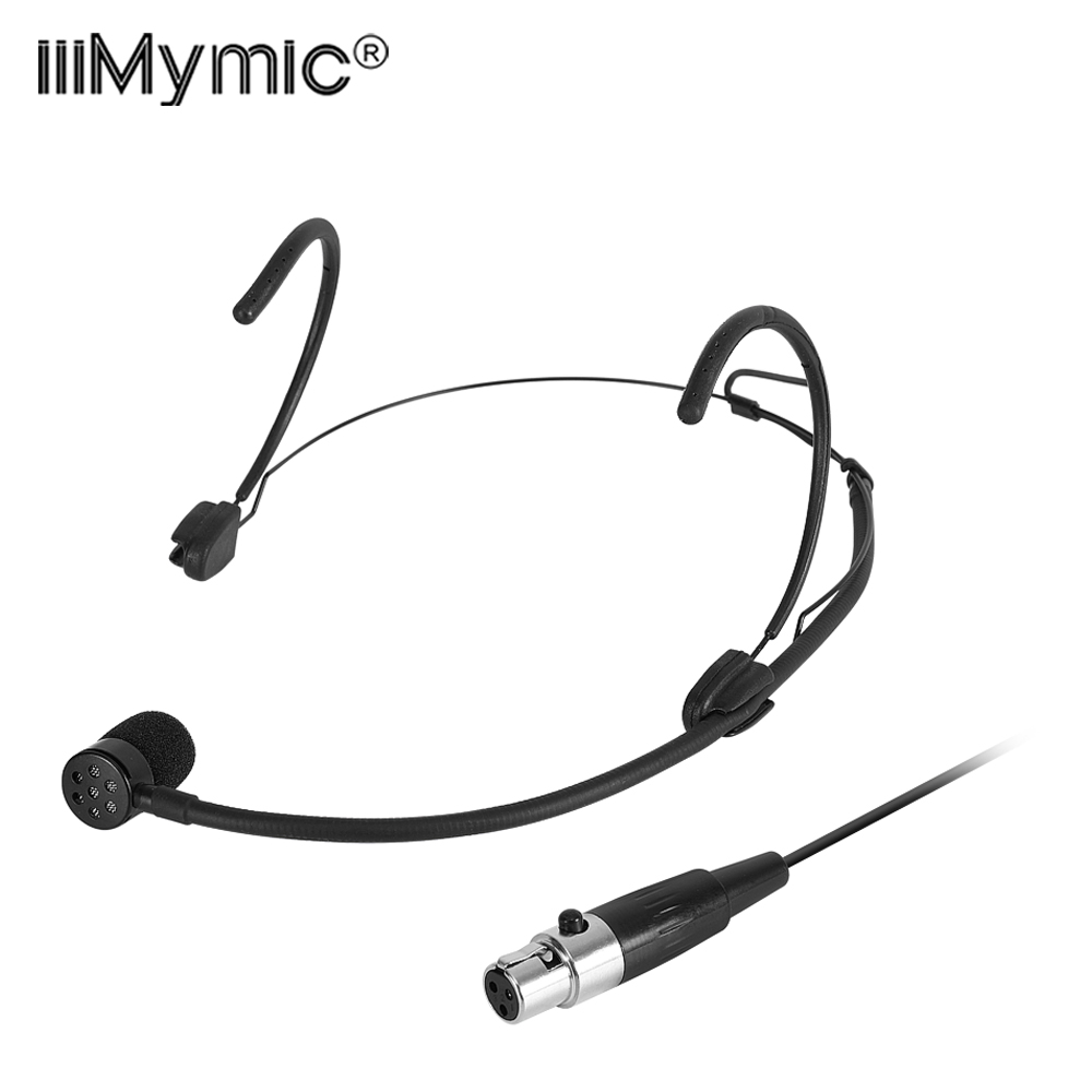 Shure Mic Sm58 - Iiimymic Unidirektionales schwarzes Headset-Mikrofon, 3-poliges XLR
