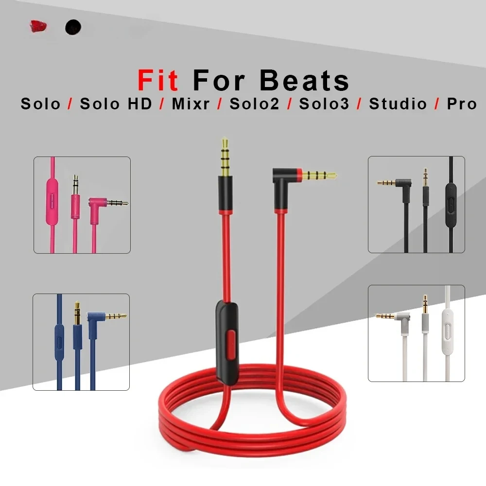 Beats Headphone Studio Pro - Ersatz-Audiokabel mit integriertem Mikrofon und Steuerung