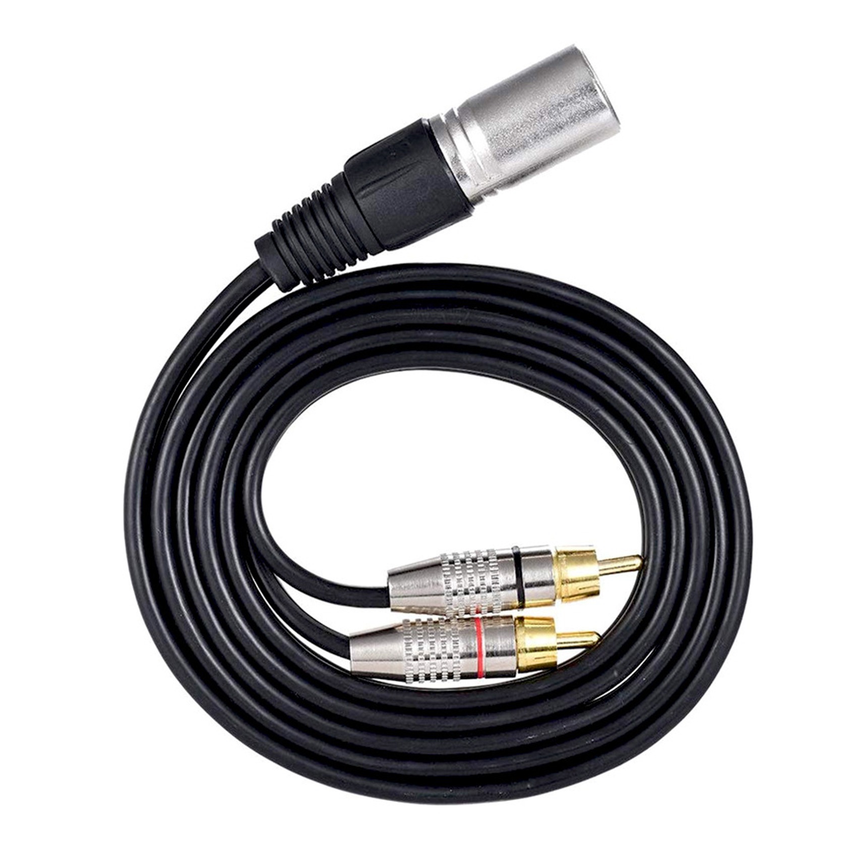 Audio Splitter Y - 1 xlr Stecker auf 2 rca