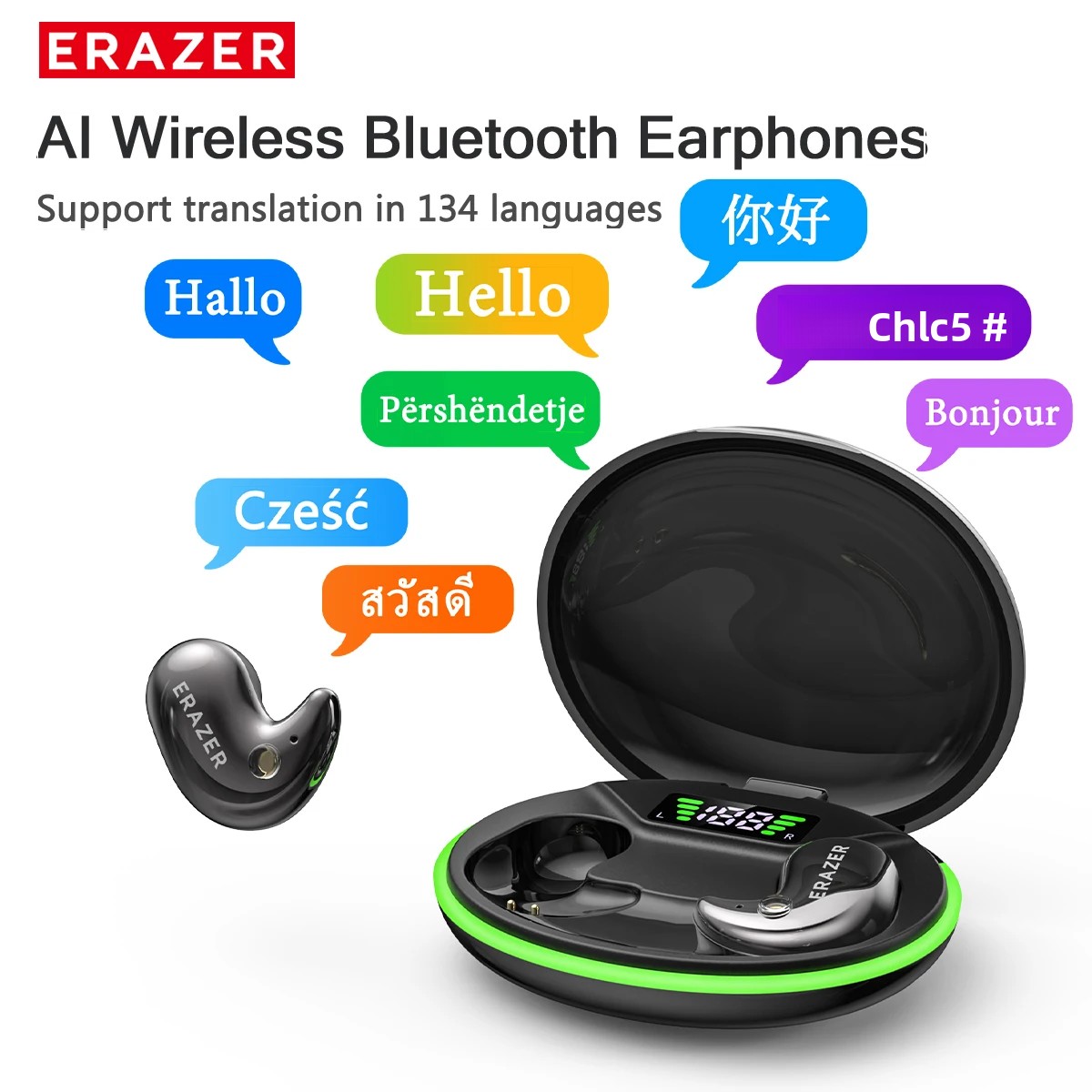 Wireless Earbuds Tws - EARZER XF58 In-Ear Bluetooth-Kopfhörer mit Mikrofon,