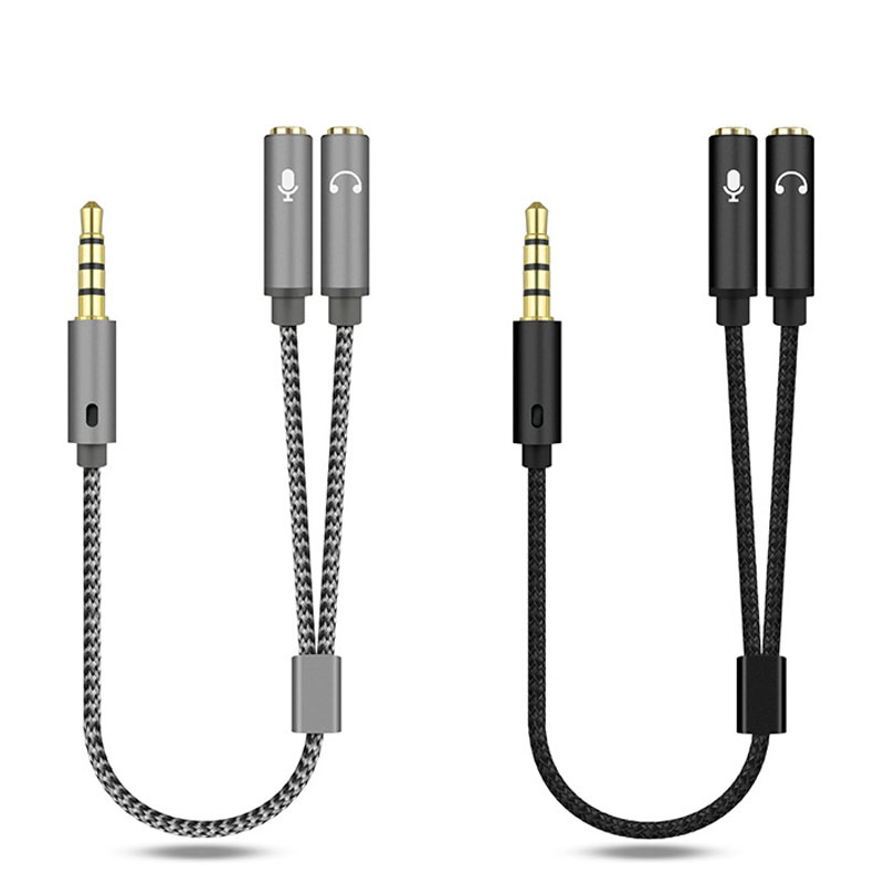 Audio Splitter Y - 3,5 mm Audio-Splitter, Y-Buchse, 1 Stecker