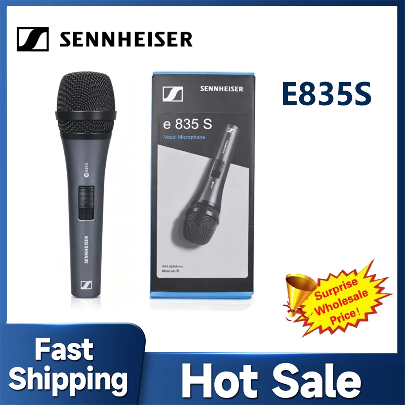 Shure Mic Sm58 - Sennheiser E835S Kardioid-Dynamisches Gesangsmikrofon Kabelgebundenes XLR-Handmikrofon