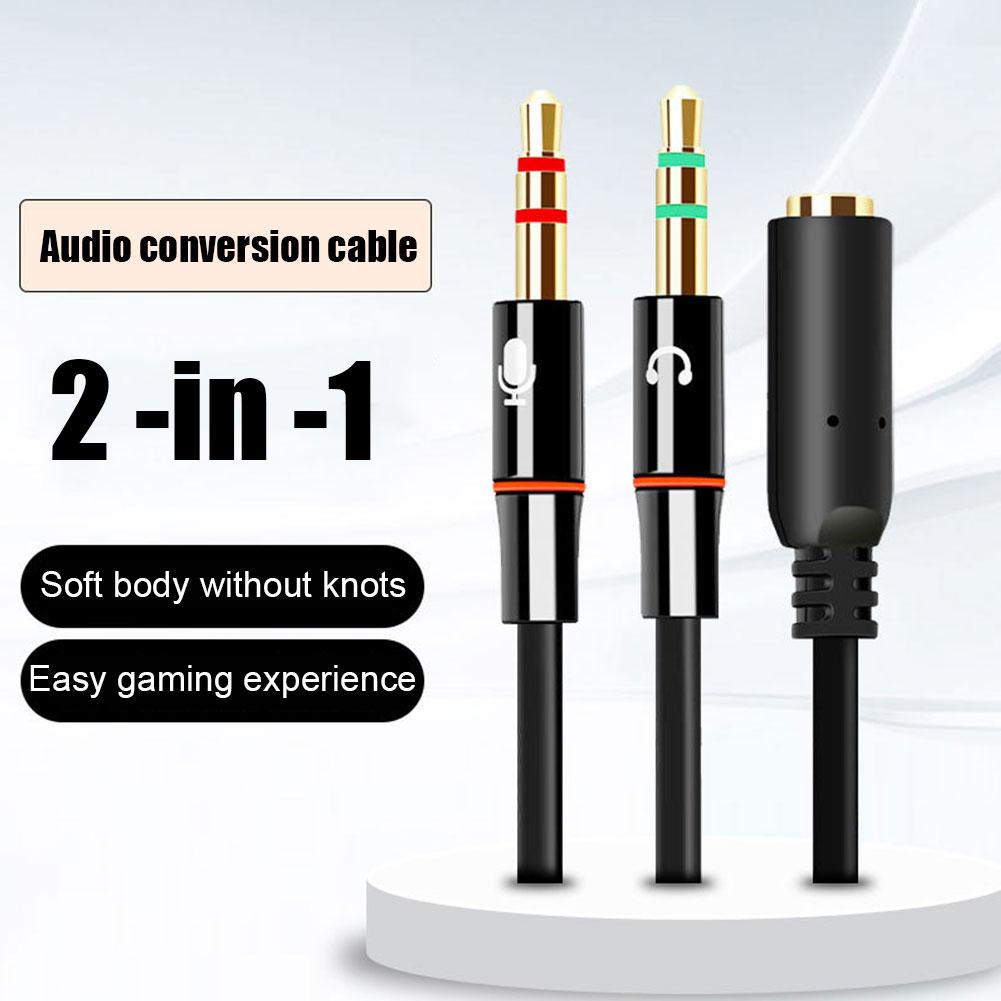Kopfhörer-Mikrofon-Audio-Konve – Audio Splitter Y Bewertung und Preis
